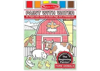 Paint-With-Water Farm Animal Activity Book 1