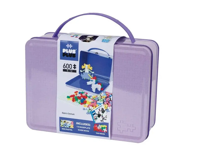 Pastel-Colored 600-Piece Metal Building Set Suitcase 1
