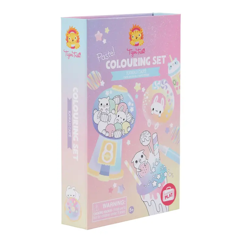 Pastel Kawaii Café Coloring Kit 1