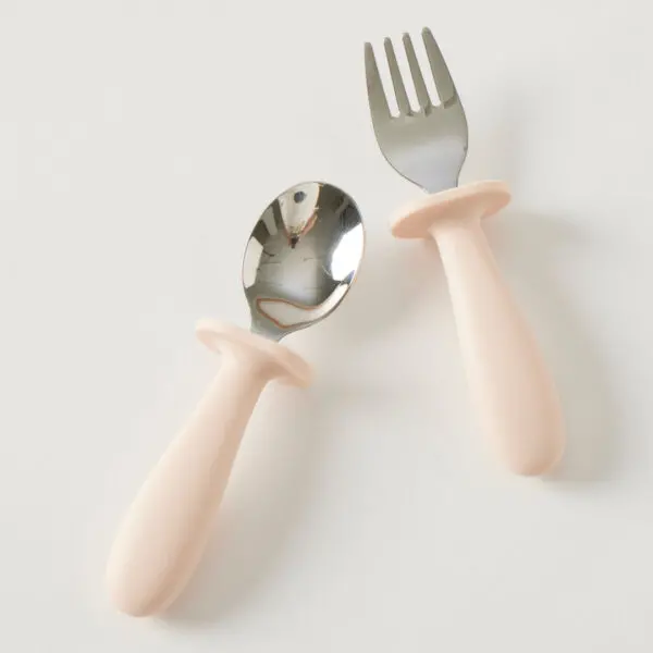 Peach Riley Toddler Cutlery Set 1