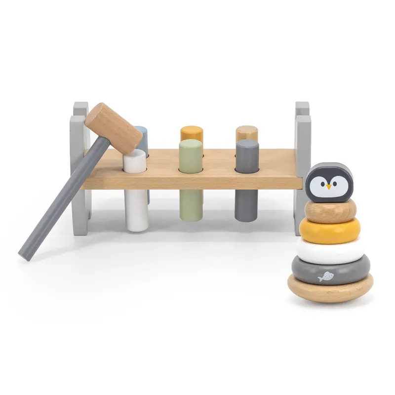 Penguin-Themed Stacking And Pounding Play Set 1