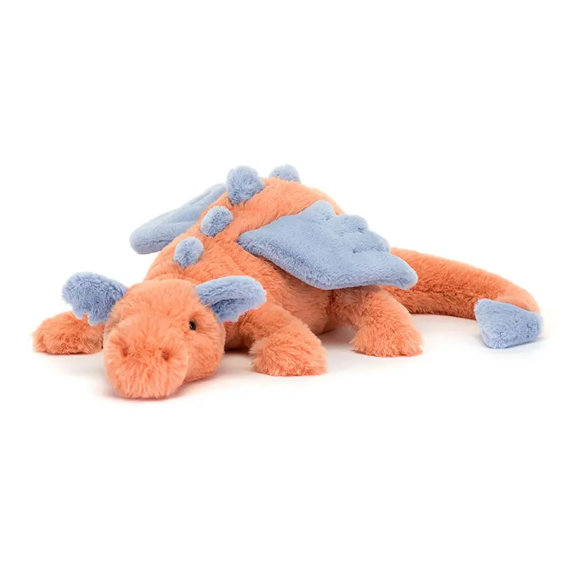 Persimmon-Colored Dragon Plush 1