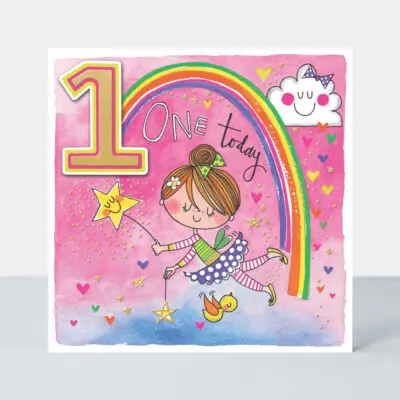 Pink Birthday Card – Age-Themed Greeting (Chatterbox Design) 1