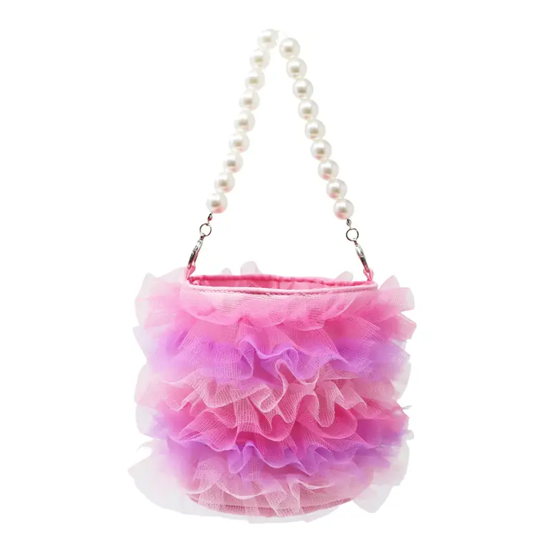Pink Fairy Ruffle Carry Bag – Whimsical Storage Solution 1