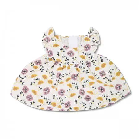 Pink Floral Muslin Dress For Babies – Apple Park 1