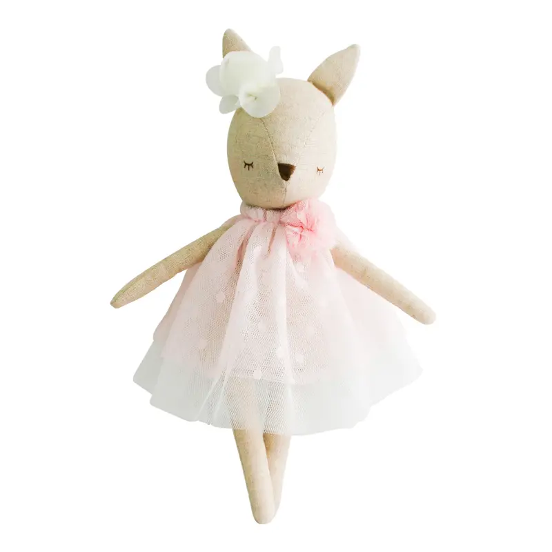 Pink Mini Delores Deer Plush 1