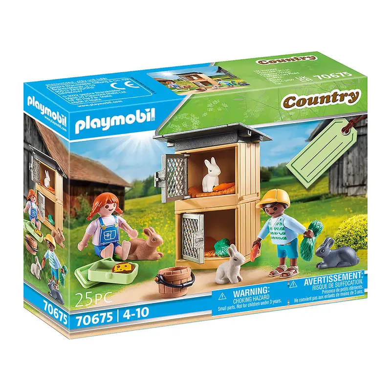 Playmobil Country Rabbit Enclosure Playset (70675) 1
