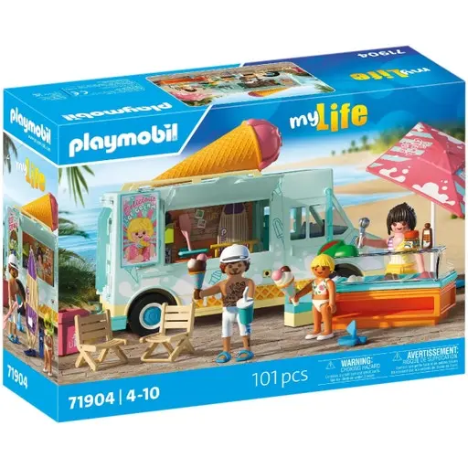 Playmobil My Life Ice Cream Truck & Surf Shop – Beach-Themed Playset (71904) 1