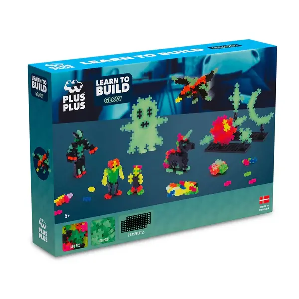 Plus-Plus Glow-In-The-Dark Set – 502-Piece Creative Kit 1