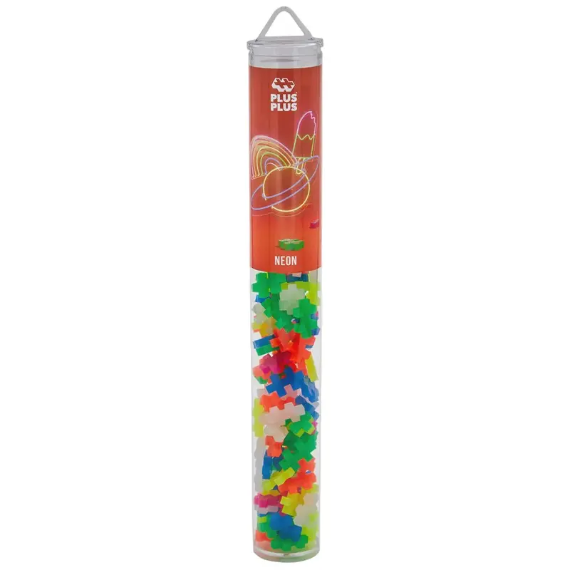Plus-Plus Neon Building Set – 100-Piece Creative Kit 1