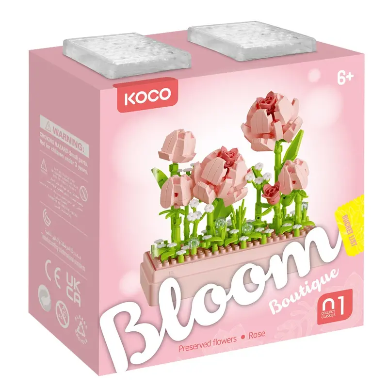 Pocket Garden Rose Mini Build Set – 349 Pieces 1