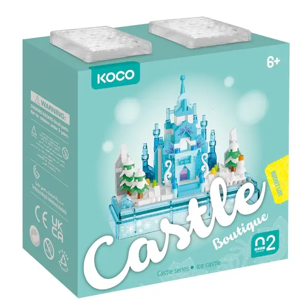 Pocket Kingdom Ice Castle Building Set – 381-Piece Construction Toy 1