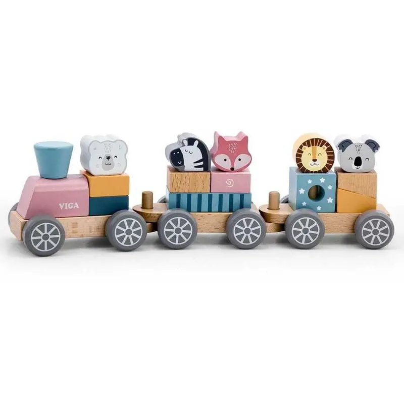 Polar Bear Stacking Train Toy For Fine Motor Skills 1