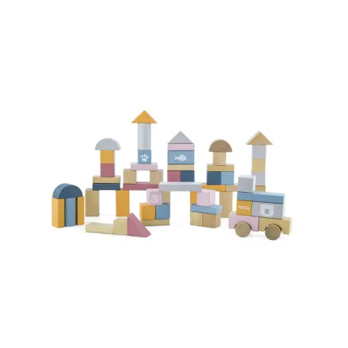 Polar Bear-Themed Wooden Building Blocks 1