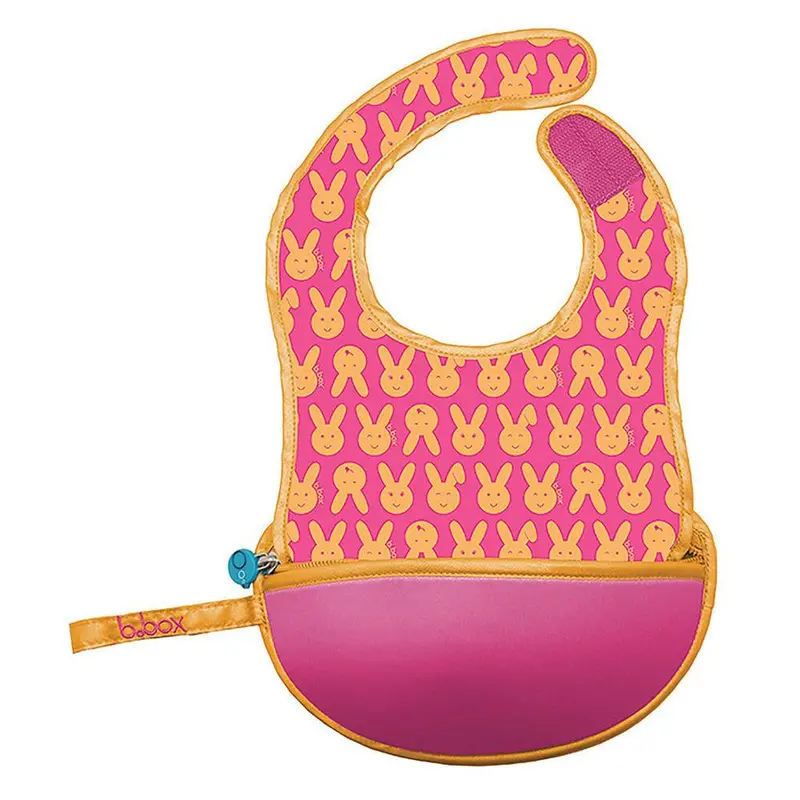 Portable Travel Bib With Matching Spoon – Assorted Colors 1