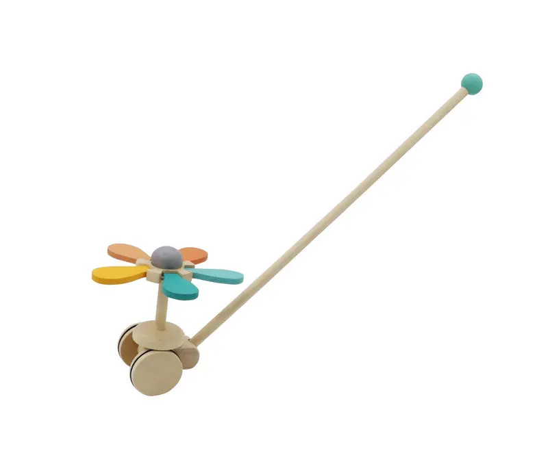 Push-Along Spinning Flower Toy – Motor Skill Development Toy 1