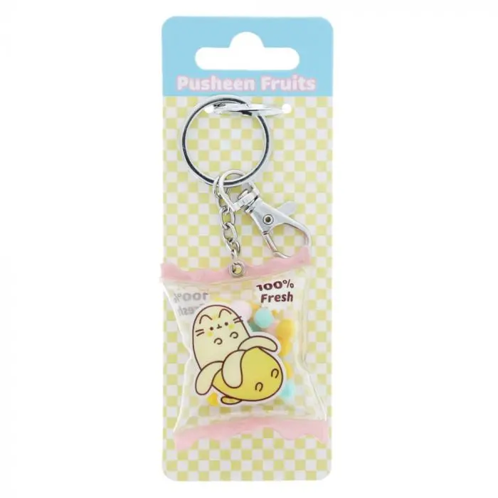 Pusheen Fruits Mini Charm Keychain Accessory 1