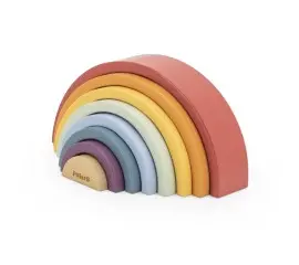 Rainbow Stacking Rings – Montessori-Inspired Wooden Toy 1