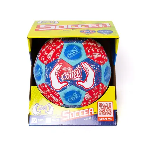 Red Regulation-Size Soccer Ball 1