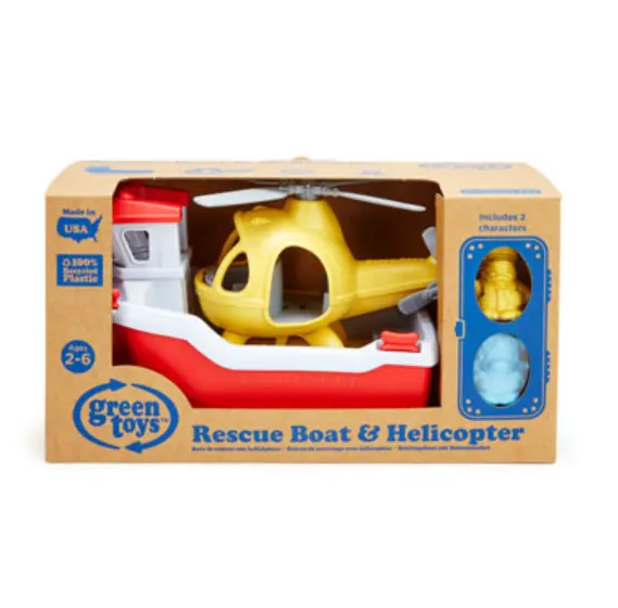 Rescue Boat And Helicopter Playset 1