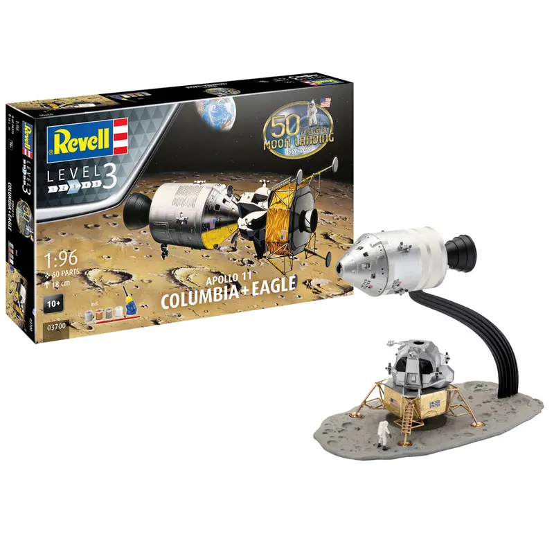 Revell Columbia Space Shuttle & Eagle Lander Model 1