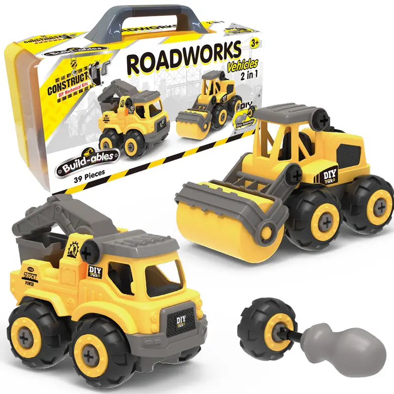 Roadworks Vehicles Two-In-One Play Set 1