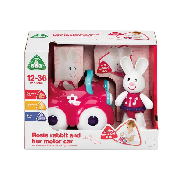 Rosie Rabbit And Her Motor Car Storybook & Toy Set 1