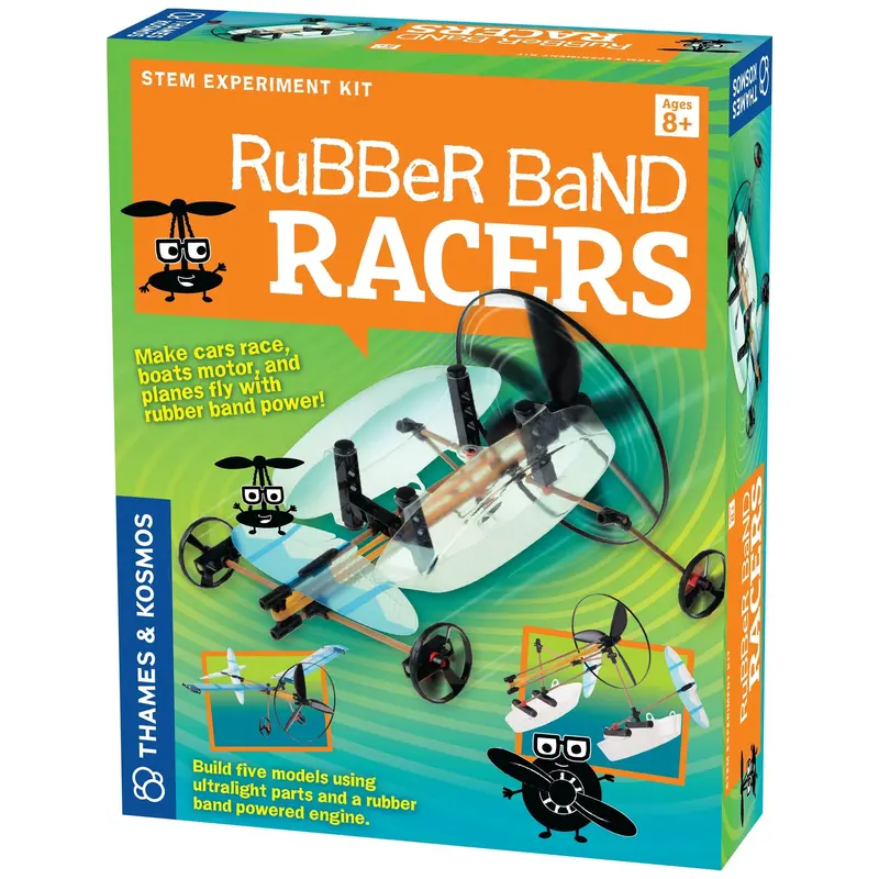 Rubber Band Powered Race Cars Kit 1