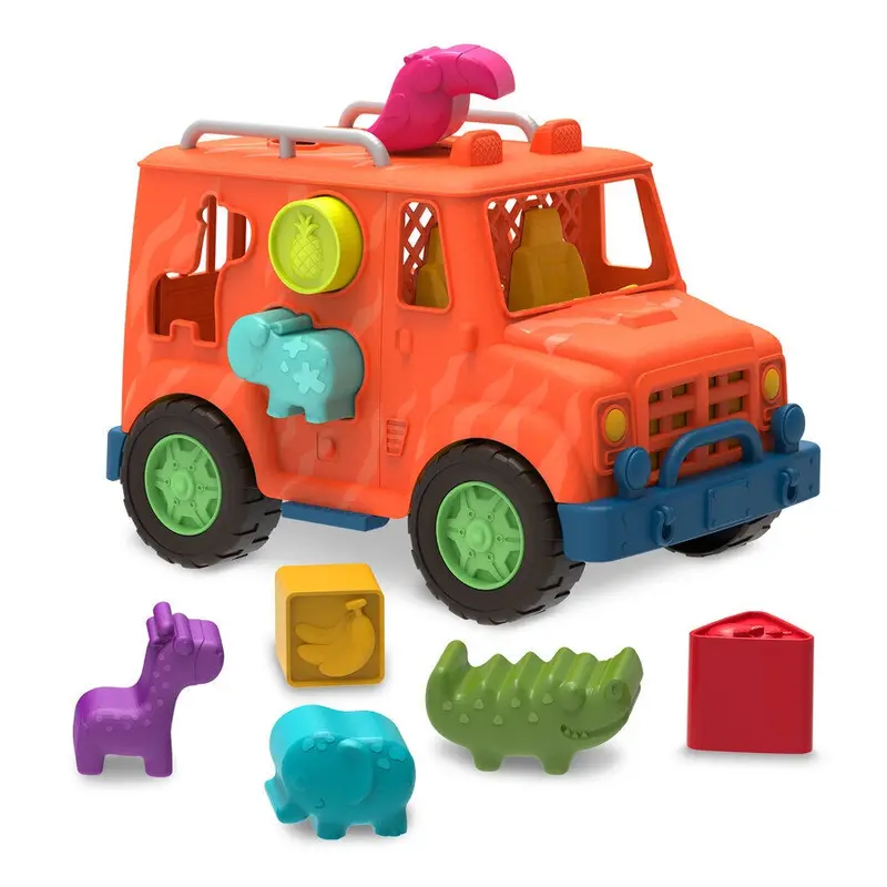 Safari-Themed Shape-Sorting Toy Truck 1