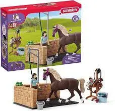 Schleich Farm Washing Area Playset With Emily And Luna Figures 1