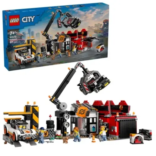 Scrapyard Playset With Toy Cars – Lego 60472 1