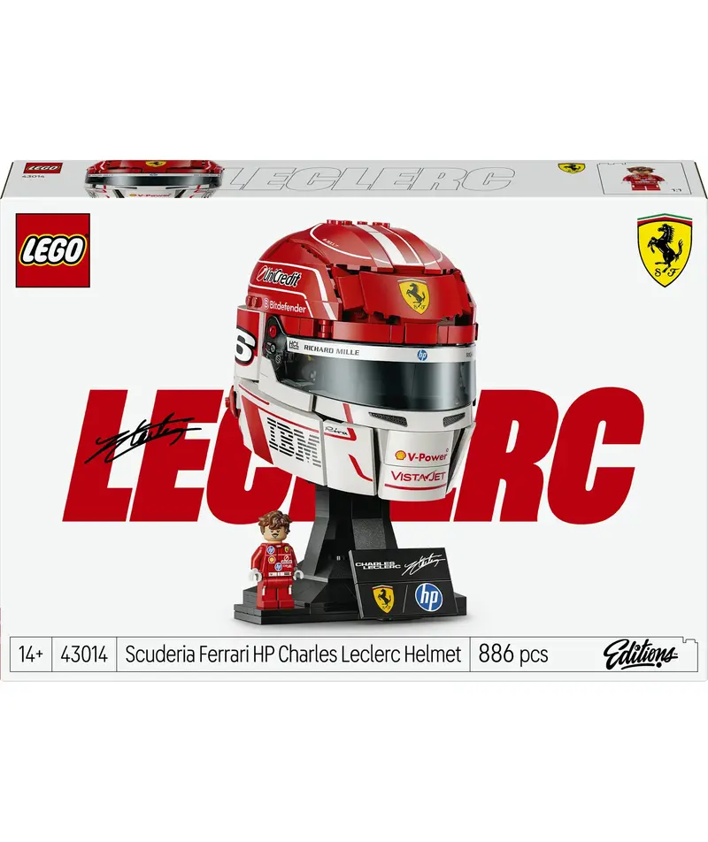 Scuderia Ferrari Charles Leclerc Helmet Lego Model (43014) 1