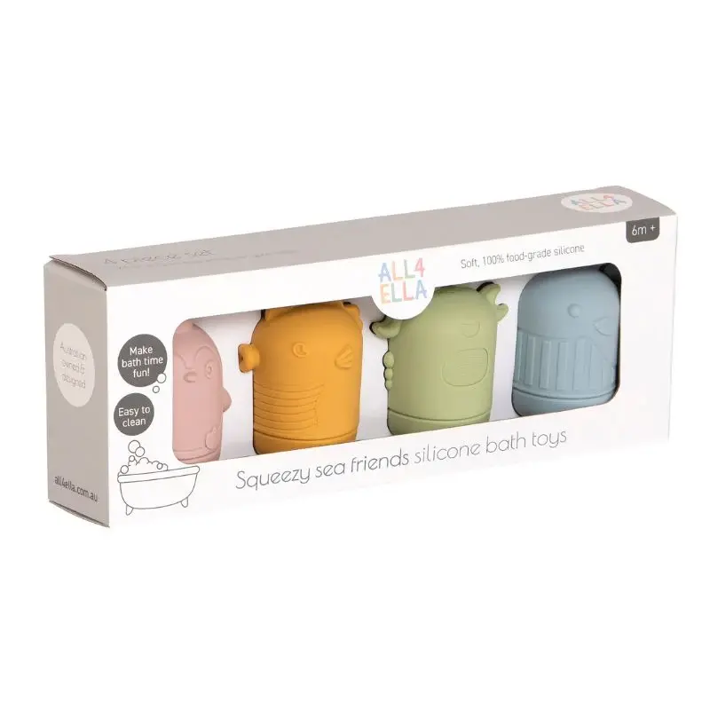 Sea-Themed Silicone Bath Toys For Toddlers 1