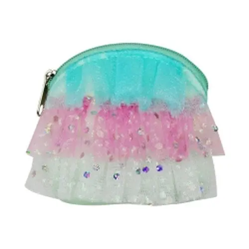 Sequin Zippered Clutch Purse For Kids 1