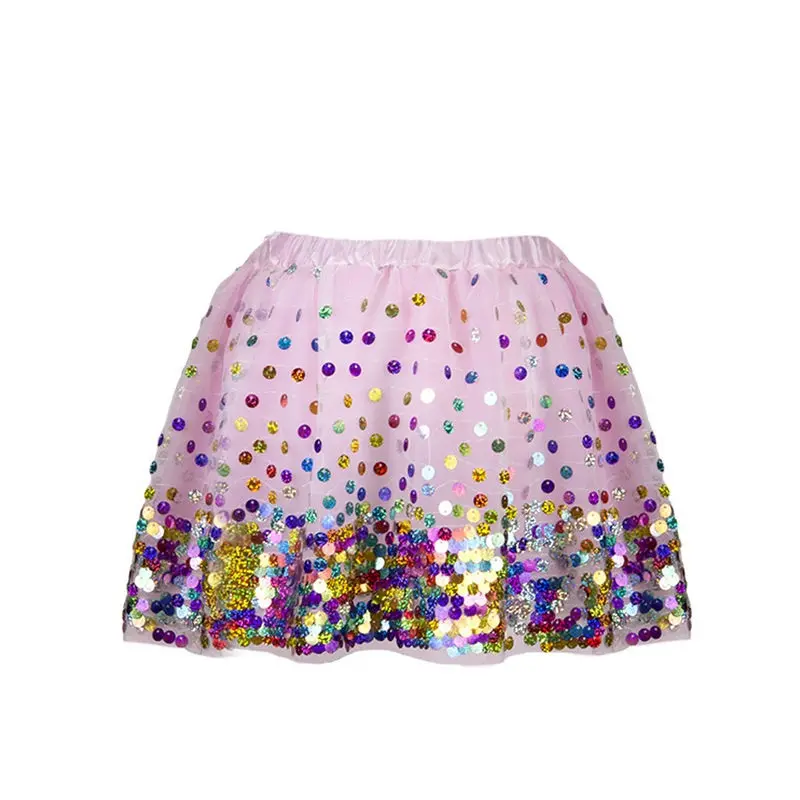 Shimmering Sequin Party Skirt For Kids 1