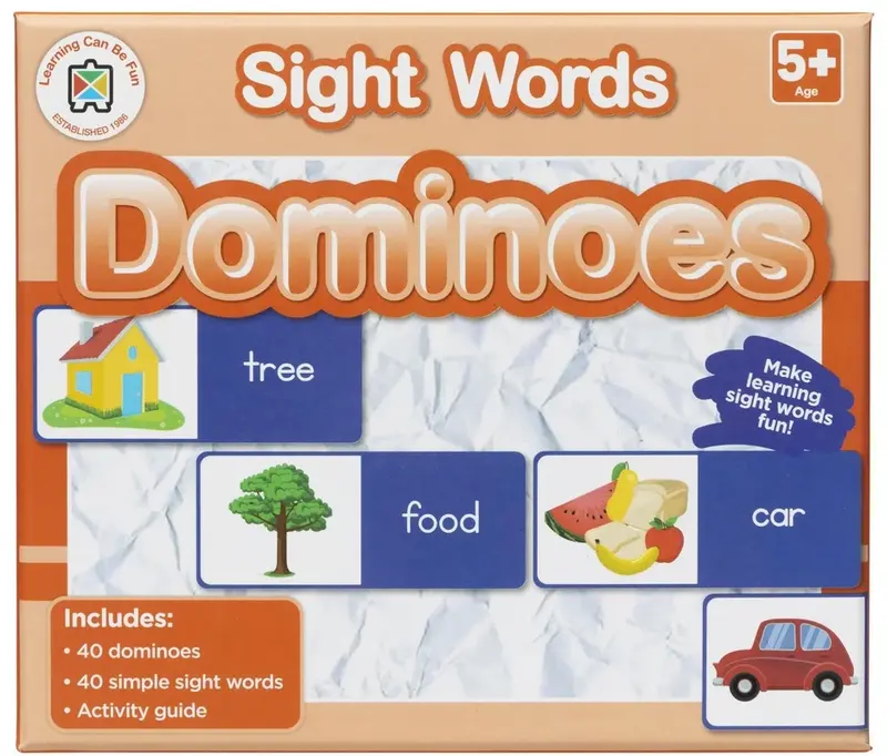 Sight Words Dominoes – Early Literacy Activity 1