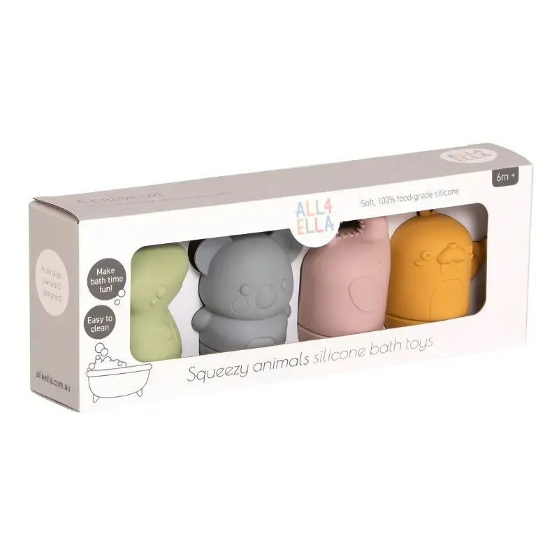 Silicone Bath Toys – Animal Friends Floating Set 1