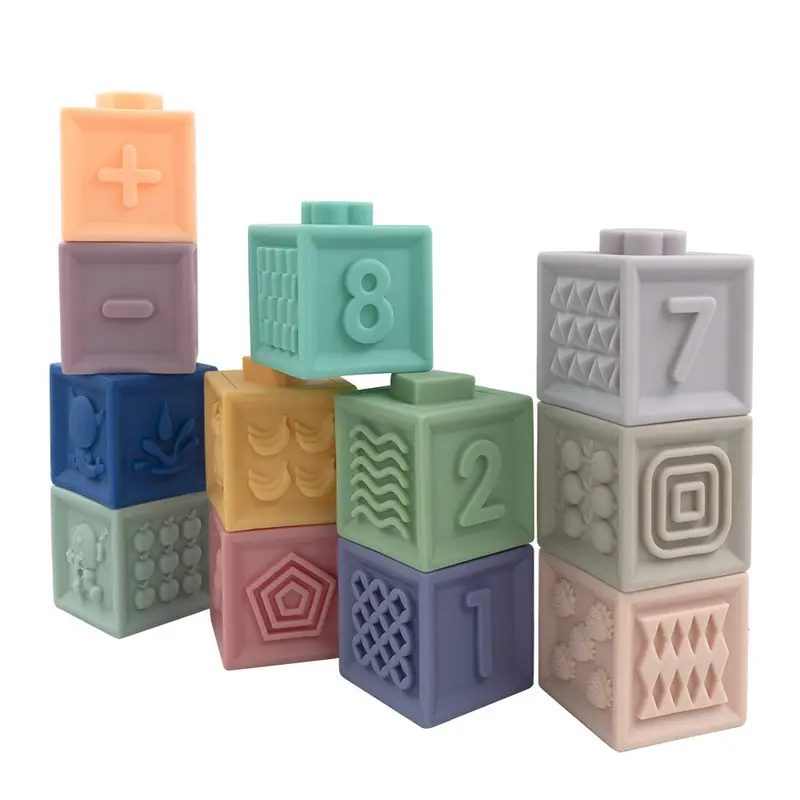 Silicone Building Block Set: Flexible, Quiet, And Infant-Safe Construction Toys 1