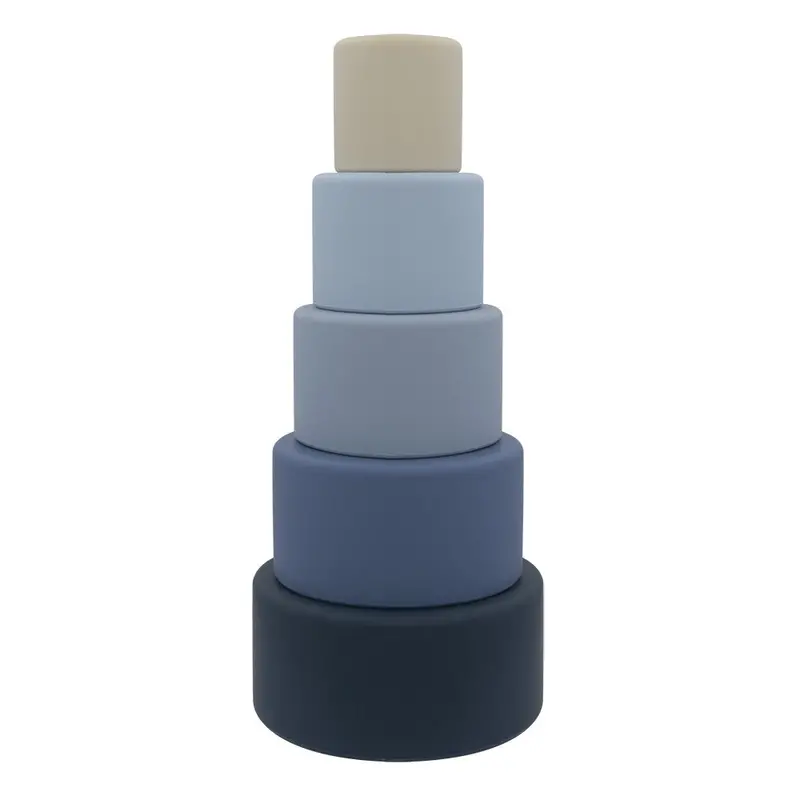 Silicone Nesting Block Set: Stackable, Suction-Bottom Learning Toys 2