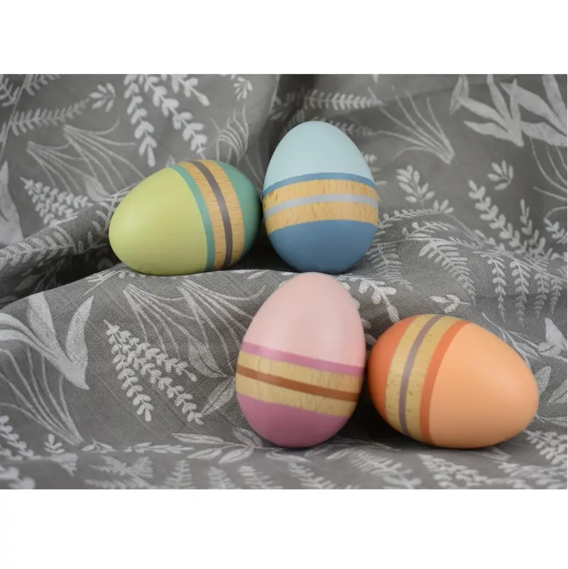 Smooth Wooden Egg Shaker For Rhythm Exploration 1