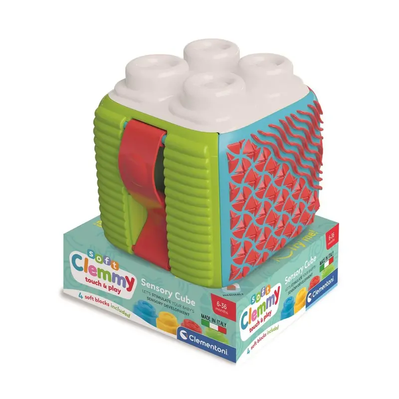 Soft Clemmy Activity Cube – Sensory Play Toy For Babies 1