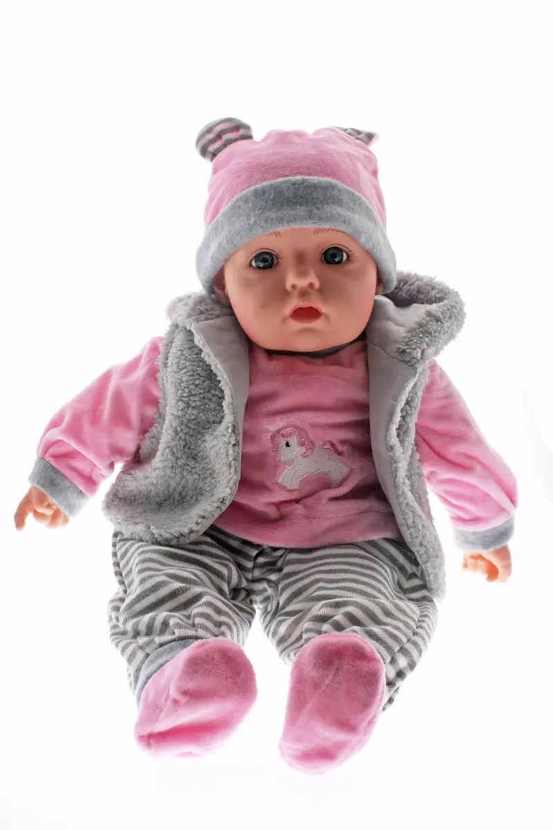 Sophia Baby Doll In Pink And Grey Outfit 1