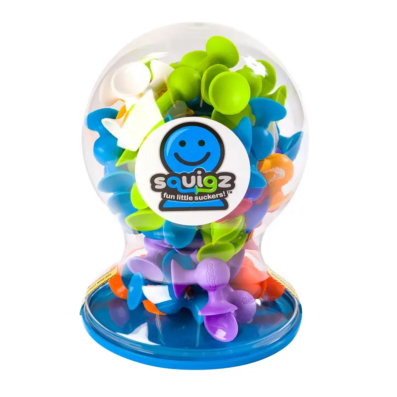 Squigz Deluxe Building Set – 50-Piece Suction-Cup Construction Kit 1