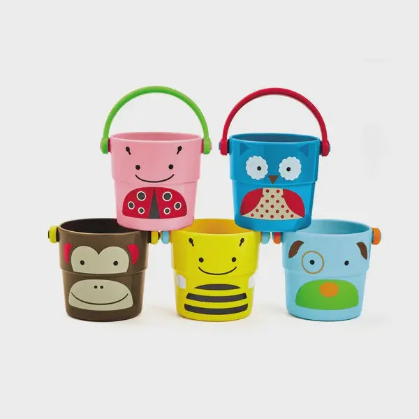 Stackable Pouring Buckets For Sensory Play 1
