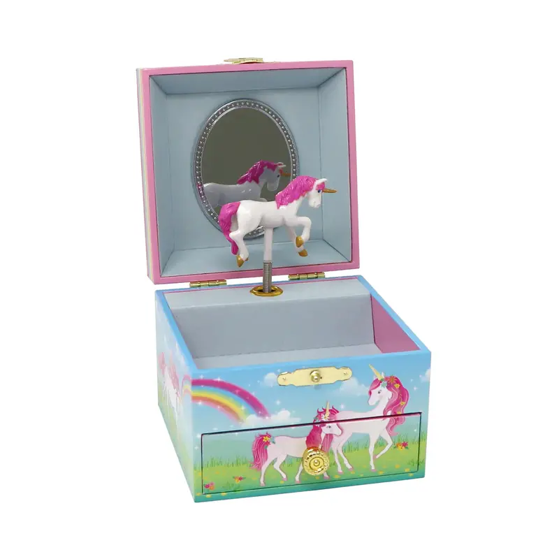 Stardust Unicorn Compact Musical Jewelry Box 1