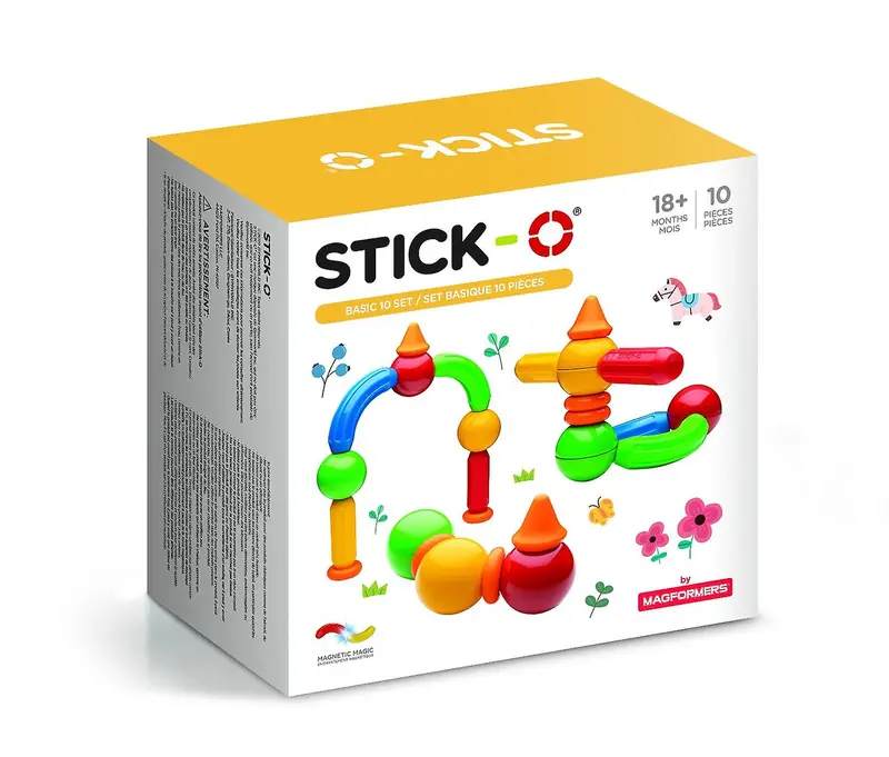 Stick-O Magnetic Building Blocks – Starter Set (10 Pieces) 1