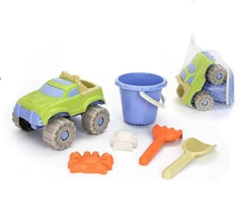 Straw-Based Beach Car Set – 6-Piece Eco-Friendly Toy 1