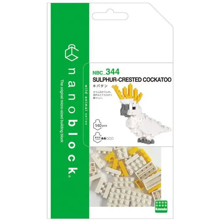 Sulphur-Crested Cockatoo Nanoblock Bird Model 1