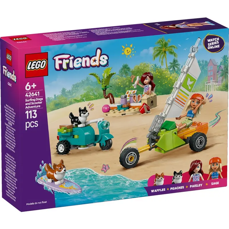 Surfing Dogs & Scooter Adventure Playset – Lego 42641 1