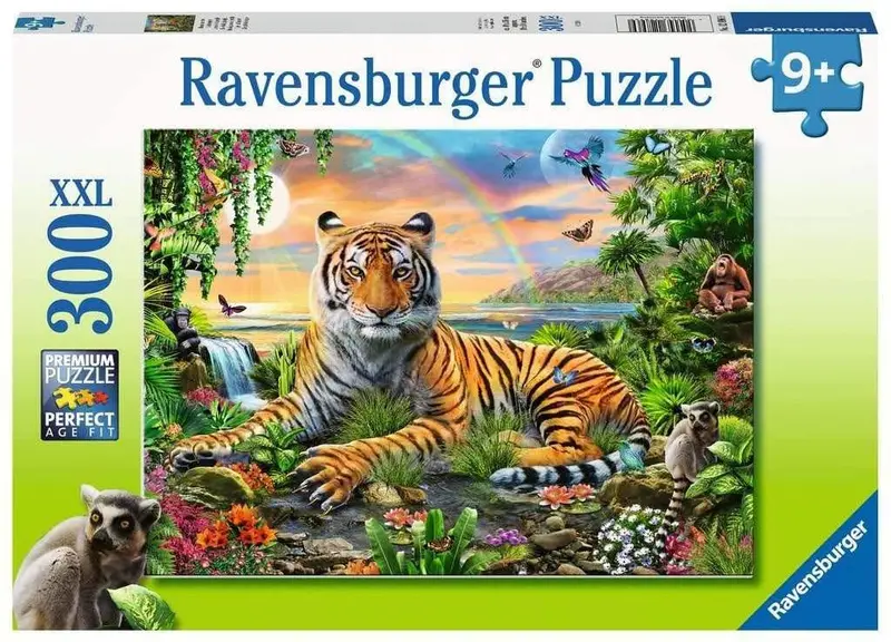 Tiger At Sunset Jigsaw Puzzle – 300 Pieces 1